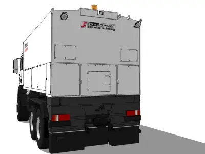 Epandeur STREUMASTER SW16MC sur porteur MAN TG 6x6 3D model