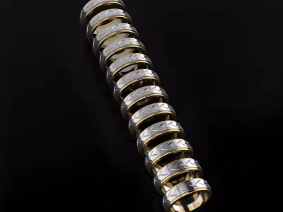 Wedding Band 55 - 66 size 3D print model