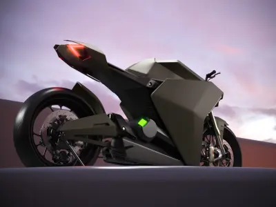 Ducati Zero electric motorcycle concept 3D model