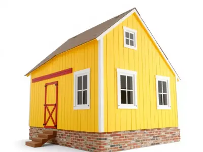 Sunny Cottage model pack Low-poly 3D model