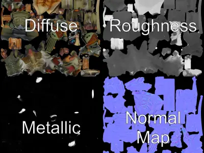 Alien Warrior  HighDetail Rigged D Character Model Low-poly 3D model