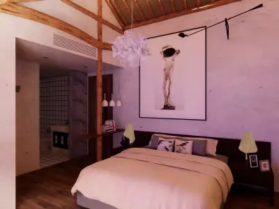 Hotel Room -B2 3D model