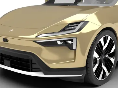 Polestar 4 2024 3d model  3D model