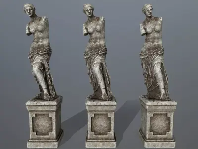Venus  de  Milo Low-poly 3D model