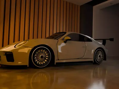 Model Porsche 911 3D Low-poly 3D model