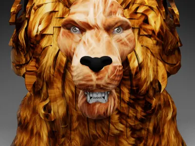 Leon head 3D model