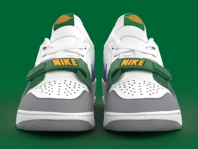 Air Jordan Legacy 312 Low Pine Green Low-poly 3D model