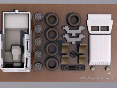 VOLVO LAPLANDER C202 CREWCAB 1977 3D print model