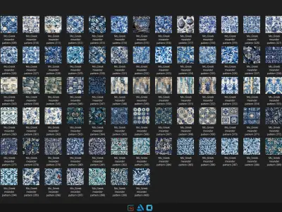 400 Greek meander pattern - Vol31 - 8K Res  3D model