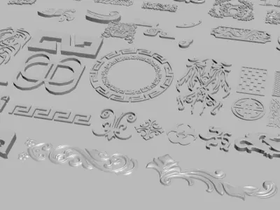 Ancient Chinese Architectural DecorationsAncient Architecture 3D model