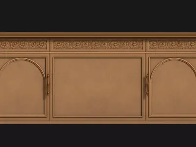Cupboard V01 3D model