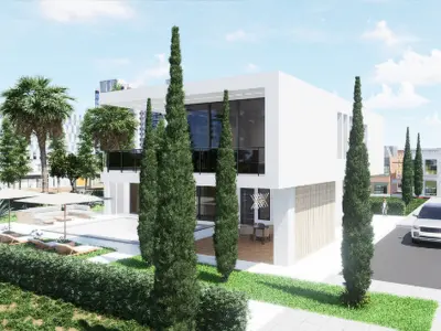 VILA HOUSE Low-poly 3D model