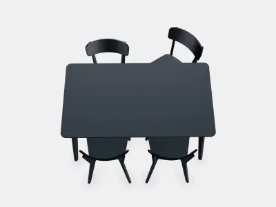 LISABO - LISABO Table and 4 chairs 2 3D model