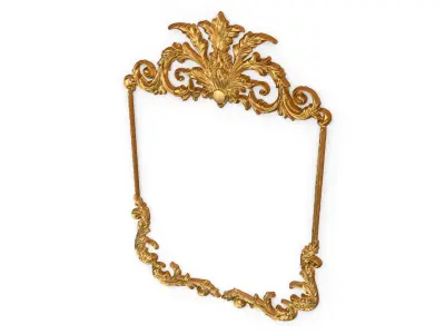 Plaster decorative frame ornament 25 3D model