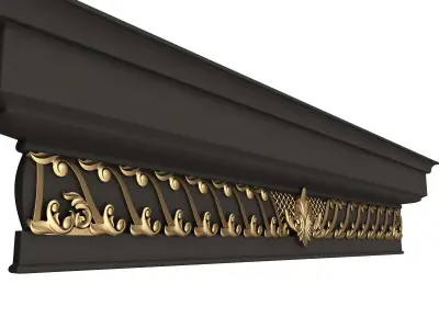 Cornice Decoration Molding 05 Low-poly 3D model