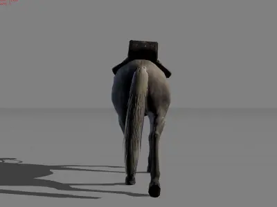 Horse Animal Low-poly 3D model