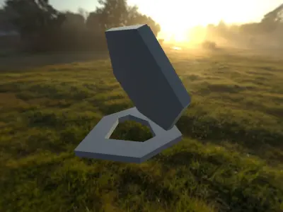 Bas relief of Jesus in hexagonal frame 3D print model