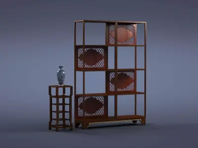 cabinet cabinet wardrobe sofa bed table bookshelve 3D model