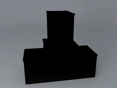 Fireplace with wood boxes Free 3D model