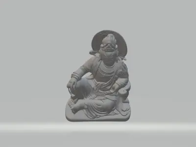 Guanyin Bodhisattva Buddha Statue 3D print model buy