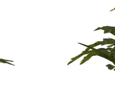 Yellow Wildflower Ground Cover 3D Model Pack Low-poly 3D model