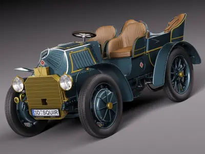  Lohner Porsche 1901 3D model