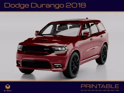 Dodge Durango 2018 3D print model