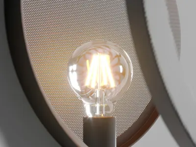 cox cox Round Mesh Wall Light Low-poly 3D model