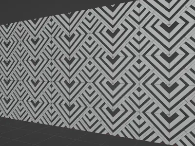Wall wood seamless set2 V29 3D model