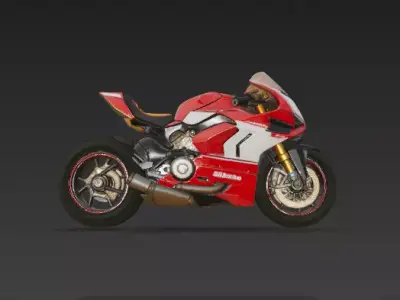 Ducati Panigale - Renaissance Fury at Mugello 3D model