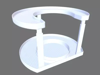 Racks Rotating Spice Holder Shelf 3D model
