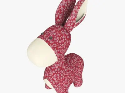 Plush Donkey Low-poly 3D model