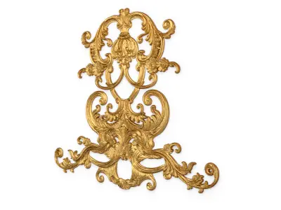 Classic decor ornament carved 63 3D model