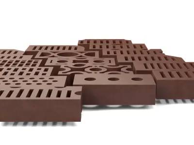 Realistic Brick Collection 3D model