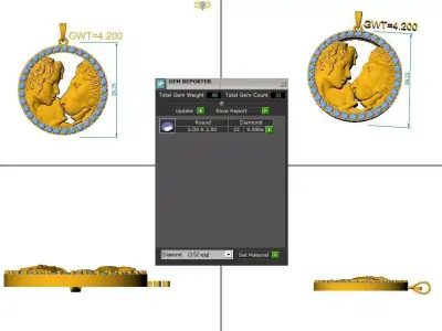 FASION PENDANT  3D model purchase