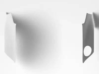 370Z Z34 Rear Quarter Panel Surfaces 3D Laser-Scanned 3D model