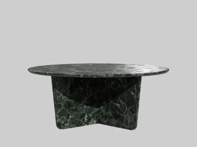 Tableau Coffee Table-marble green Low-poly 3D model