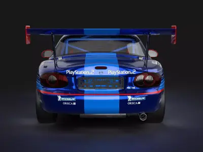 MX-5 NBFL Miata 2002 LeMans Livery Low-poly 3D model