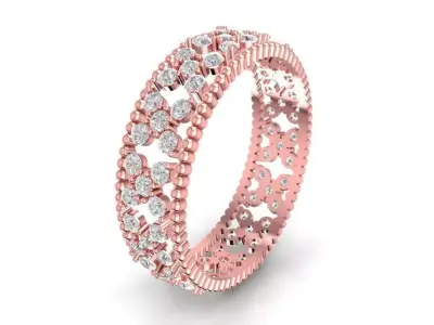 Luxury Eternity Band Ring 2096 3D print model