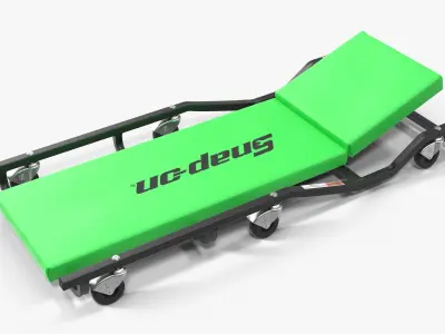 Car Creeper Green JCW65R Low-poly 3D model