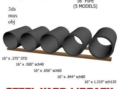 16in Pipe 3D model