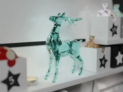 Christmas Decoration Set 3D model 3D model