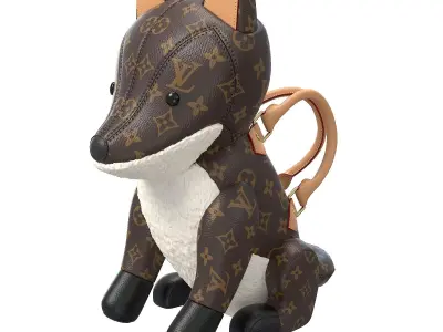 Louis Vuitton Fox Bag Low-poly 3D model