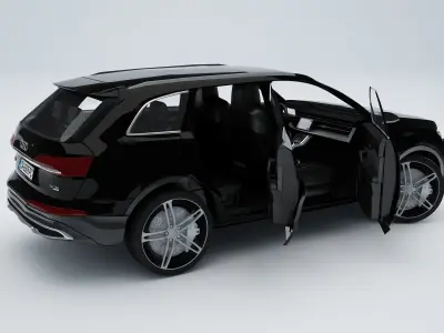  AudI Q7  2020 Low-poly 3D model