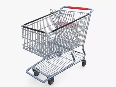 Shopping cart v6 3D model