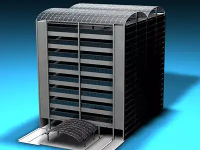 Car parking building 3D model