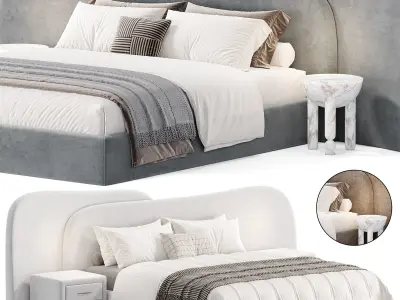 Gaspra Modern Bed 3D model