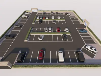 Parking-Parking Lot 3D model