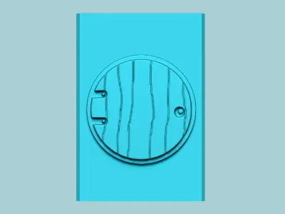 Stamp 111 LOTR Hobbit Door - Fondant Decoration Maker Toy 3D print model