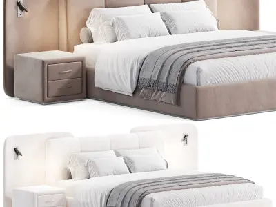Evory Modern bed 3D model